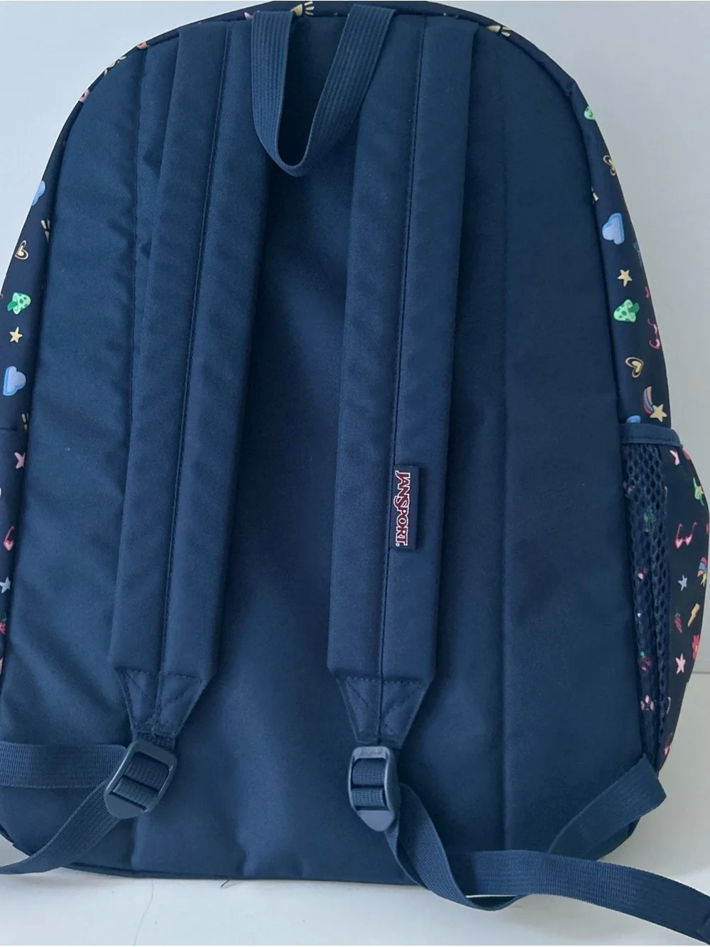 17” JanSport Kids' Navy Rainbow Icons Electric Backpack Like New WOT - Picture 10 of 16